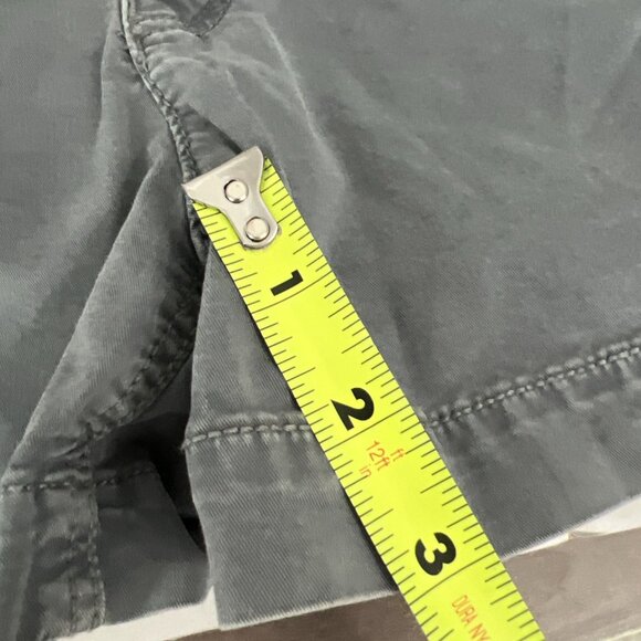 American Eagle Super Stretch Shortie Shorts Size 10 Solid Gray Pockets Zipper - Picture 11 of 12